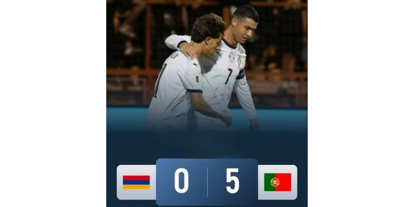 Portugal besejrede Armenien 5-0 og sikrede sig dermed en succesfuld start på VM-kvalifikationen.